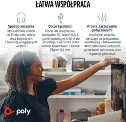 POLY Blackwire 3225 USB-C Stereo Austiņas