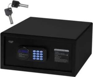 Safe with electronic code and Adler