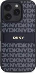 DKNY PU Leather Repeat Pattern Tonal