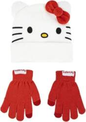Hello Kitty cepuru un cimdu komplekts