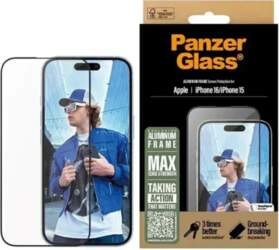 PanzerGlass Screen Protector Aluminum Frame iPhone