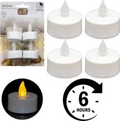 SET OF 4 TEA LIGHT LED