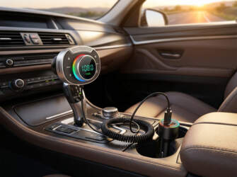 Fm transmiteris modulators ar bluetooth un