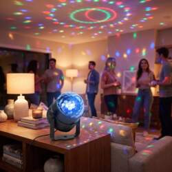 LED diskobumba ar pulti, 5W, 7