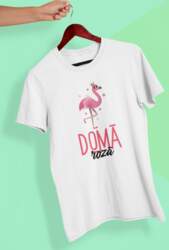 Unisex t-krekls Domā rozā
