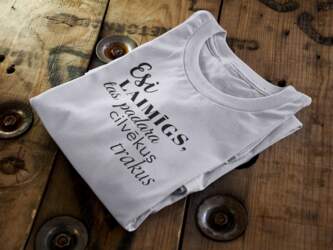Unisex t-krekls Esi laimīgs