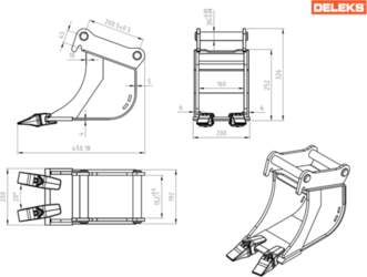Kauss mini ekskavatoram - 20 cm