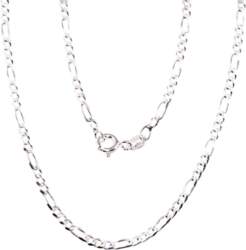Sudraba ķēdīte Figaro 2,2 mm