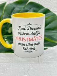 Krūze ar apdruku  "Kad Dieviņš