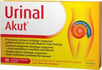 URINAL Akut, 10 tabletes
