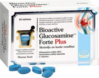 BIOACTIVE Glucosamine Forte Plus, 80 tabletes