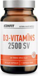ICONFIT D3 vitamīna kapsulas 2500 SV