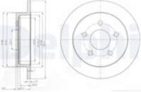 Bremžu diski BG3143 DELPHI