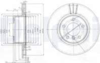 Bremžu diski BG3870 DELPHI
