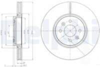 Bremžu diski BG3929 DELPHI