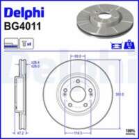 Bremžu diski BG4011 DELPHI