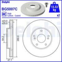 Bremžu diski BG5007C DELPHI
