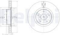 Bremžu diski BG9055 DELPHI