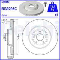 Bremžu diski BG9206C DELPHI
