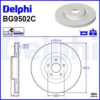 Bremžu diski BG9502C DELPHI