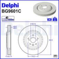 Bremžu diski BG9601C DELPHI