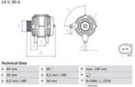 Ģenerators 0 986 044 380 BOSCH