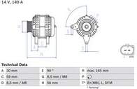 Ģenerators 0 986 044 460 BOSCH