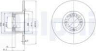 Bremžu diski BG2081 DELPHI