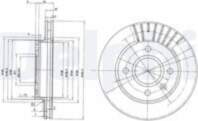 Bremžu diski BG2440 DELPHI