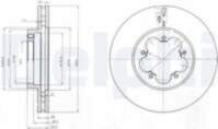 Bremžu diski BG4007 DELPHI