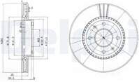 Bremžu diski BG4013 DELPHI