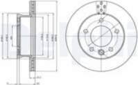 Bremžu diski BG4067 DELPHI