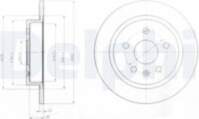 Bremžu diski BG4188 DELPHI