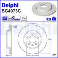 Bremžu diski BG4973C DELPHI