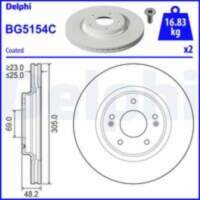 Bremžu diski BG5154C DELPHI
