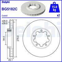 Bremžu diski BG5182C DELPHI