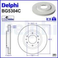Bremžu diski BG5304C DELPHI