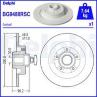 Bremžu diski BG9488RSC DELPHI