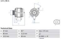 Ģenerators 0 986 042 670 BOSCH