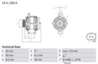 Ģenerators 0 986 047 220 BOSCH