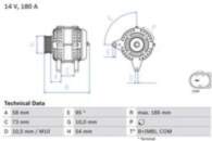Ģenerators 0 986 082 850 BOSCH