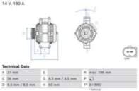 Ģenerators 0 986 085 220 BOSCH