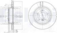 Bremžu diski BG3938 DELPHI