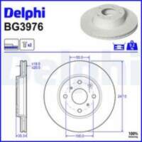 Bremžu diski BG3976 DELPHI