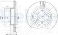 Bremžu diski BG4052 DELPHI