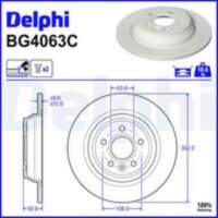 Bremžu diski BG4063C DELPHI
