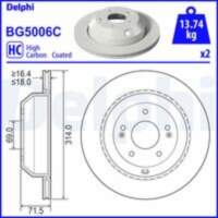 Bremžu diski BG5006C DELPHI
