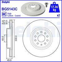 Bremžu diski BG5143C DELPHI