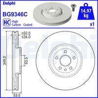 Bremžu diski BG9346C DELPHI