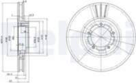 Bremžu diski BG2663 DELPHI
